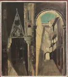 John Piper, Untitled, John Piper CH (1903-1992) 'Death in Venice III' (Levinson 227) screenprint in colours