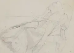 Untitled by Victor Pasmore, pencil 15 x 20.5cm Provenance: With Peter Nahum, sold Oct 2023