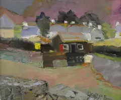 Alma Wolfson, Untitled, oil on board 29.5 x 34.5cm Provenance: With Thompson's Gallery