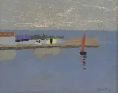 Untitled by Charles Howard, oil on board 23 x 28cm, sold Oct 2023