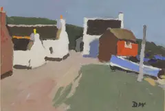 Untitled by Donald McIntyre, oil on board 20 x 28cm, sold Oct 2023