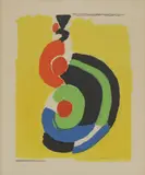 Untitled by Sonia Delaunay, 1885-1979) 'Flamenco Dancer' lithograph in colours, sold Oct 2023