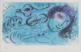 Marc Chagall, Untitled, 1887-1985) 'Le Joueur de Flute' lithograph in colours
