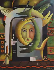 Clemente Segrera, Untitled, oil on canvas 153 x 119cm