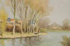 Untitled by Marcel Dyf, oil on canvas 38 x 46cm, sold Oct 2023