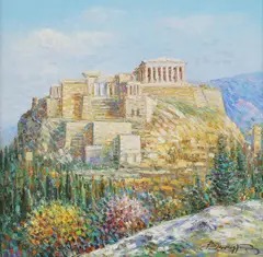 Vasilis Zenetzis, Untitled, oil on canvas