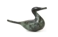Untitled by Guy Taplin, Guy Taplin (b.1939) Miniature pintail bronze with a green patina, sold Oct 2023