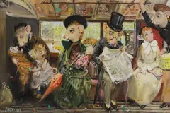 Untitled by Terence Cuneo, oil on canvas 30.5 x 46cm, sold Oct 2023