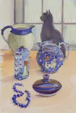 Joan Warburton, Untitled, watercolour heightened with white 65 x 43.5cm