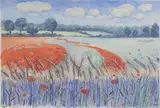 Joan Warburton, Untitled, watercolour heightened with white 52.5 x 72.5cm