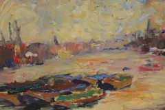Leonard Bennetts, Untitled, oil on canvas 34 x 44.5cm