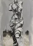 Jim Dine, Untitled, screenprint and hand-painting
