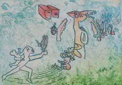 Untitled by Roberto Matta, 1911-2002) Untitled aquatint in colours, sold Oct 2023