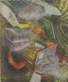 Roberto Matta, Untitled, etching and aquatint in colours