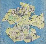 Roberto Matta, Untitled, 1911-2002) Untitled lithograph and collage with crayons