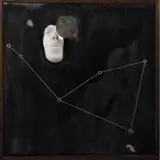 Lidó Rico, Constelaciones III, 2014, Mixta: óleo, resina de poliéster, hilo y esfera de cristal sobre madera