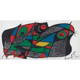 Suiza, de la serie Miró escultor by Joan Miró, 1975, Litografía sin número de tiraje, offered Dec 2022