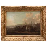 Escena de Batalla, EUROPA, SIGLO XIX, Óleo sobre tela