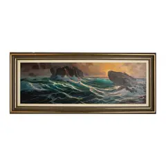Marina, SIGLO XX, Óleo sobre tela