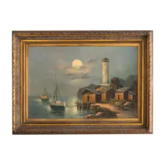 SIGLO XX by Vista de Lago, Óleo sobre tela, offered Nov 2022