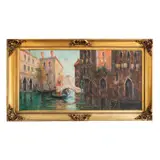 Paisaje Veneciano, SIGLO XX, Óleo sobre tela