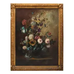 SIGLO XX by Bodegón Con Flores, Óleo sobre tela, offered Nov 2022