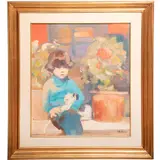 Martha Orozco, Personaje infantil, 1981, Óleo sobre tela