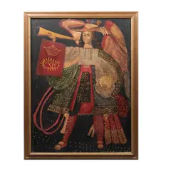 Ángel Arcabucero, SIGLO XX, Óleo sobre tela