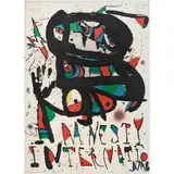 Joan Miró, Afiche de Amnistía Internacional EE.UU. para el Año del Prisionero de Conciencia, 1977, Litografía sin número de tiraje