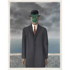 René Magritte, Le Fils de I'homme (El hijo del hombre), 1973, Litografía E. A., edición póstuma