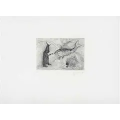 Leonora Carrington, Untitled, Grabado a la punta seca 21 / 60