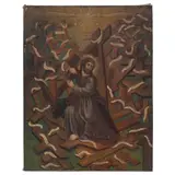 MÉXICO, SIGLO XIX by El Camino de la Cruz, Óleo sobre tela, offered Oct 2022