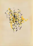 Jean Tinguely, Meta Matic Nr. 7, 1960, Farbstift auf Papier