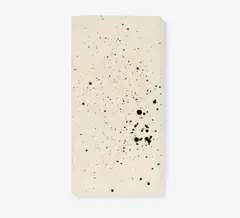 John Latham, Auktion 432, Los 716, 1971, Schwarze Sprühfarbe über weißem Lack auf Holz