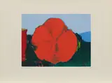 Max Ernst, Rote Blume II, 1966, Farbserigrafie auf Bütten