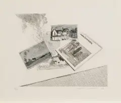 David Hockney, For John Constable, 1976, Radierung auf Crisbrook