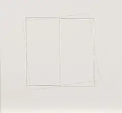 Transparent by Klaus Staudt, 1992, Farbstift und Bleistift auf SCHOELLERSHAMMER 4R-dick (Aufdruck), sold Sep 2019