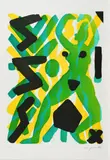 A. R. Penck, Vision, Farbaquatinta auf ZERKALL BÜTTEN (Wasserzeichen)