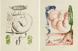 Colibri (Atomo/Moscas) by Salvador Dalí, 1973, Serie von 2 Farblithografien auf ARCHES FRANCE (Wasserzeichen), sold May 2019