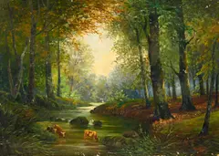 Auktion 444, Los 76 by Deutscher Meister, Öl auf Leinwand, sold Jan 2020