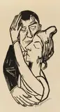 Max Beckmann, Auktion 432, Los 477, 1922, Holzschnitt auf Velin