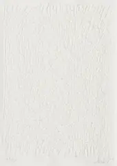 Günther Uecker, Feld, 2011, Prägedruck auf Bütten