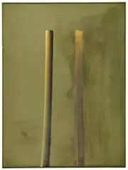 Zwei Pinselstriche II by Song Hyun-sook, 1994, Eitempera auf Leinwand, sold May 2019