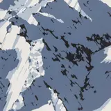 Gerhard Richter, Schweizer Alpen (A1), 1969, Farbserigrafie auf festem Papier