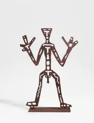 TX by A. R. Penck, 1995, Stahl, sold May 2019