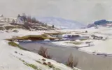 Fritz von Wille, Kylltal bei Niederkyll, Öl auf Leinwand