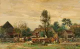 Auktion 444, Los 218 by Karl Stuhlmüller, Öl auf Karton, sold Jan 2020