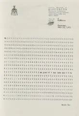 Endre Tót, I am glad, if I can type zeros, Lithografie auf Briefpapier, dreifach gefalzt