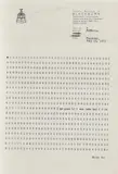 Endre Tót, I am glad, if I can type zeros, Lithografie auf Briefpapier, dreifach gefalzt