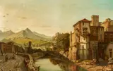 François Bossuet, Granada, Öl auf Leinwand